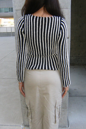 Striped Knit Top