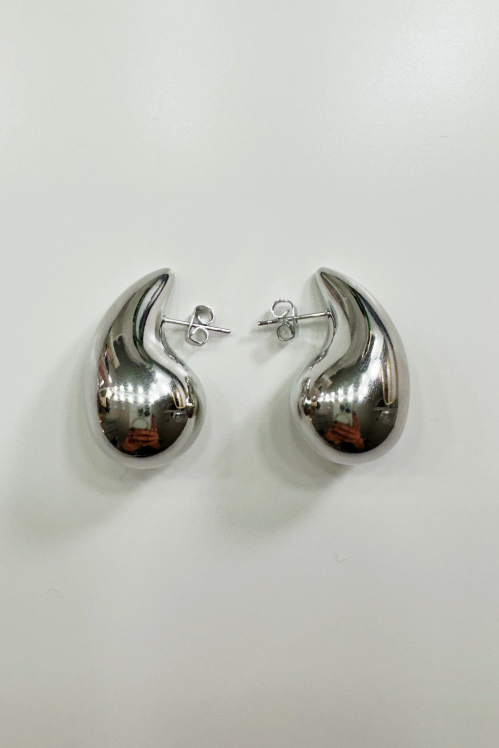 Tear Drop Earrings- Silver