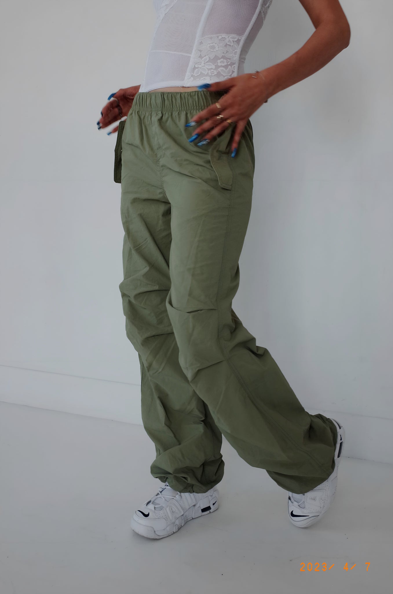 Parachute Pants- Olive