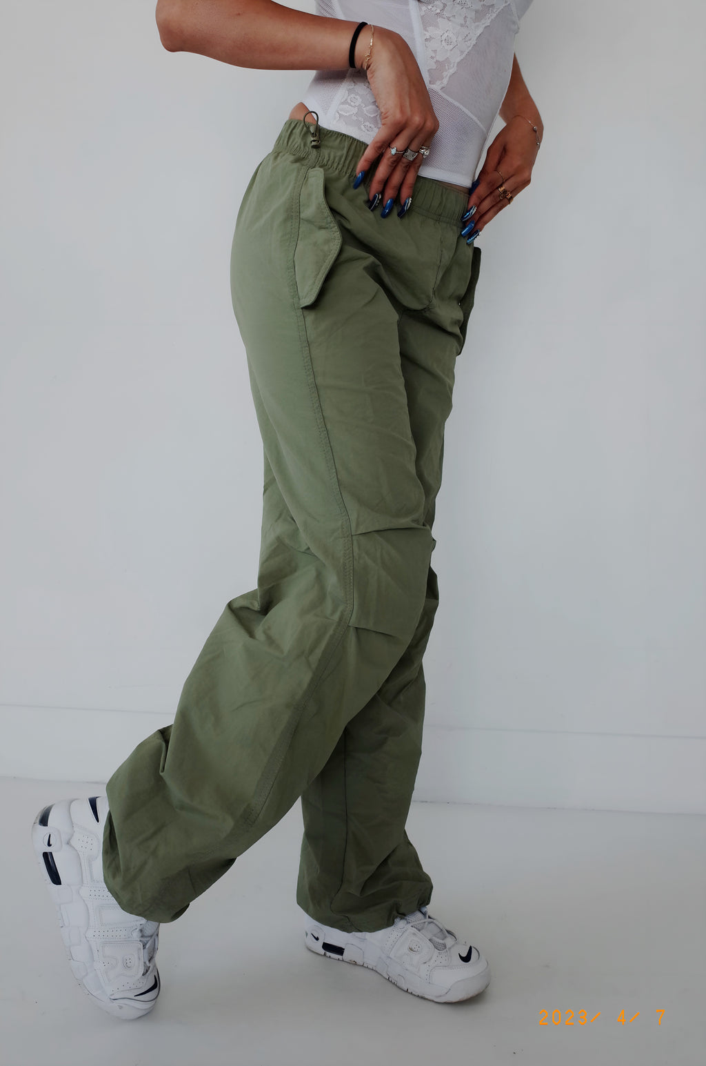 Parachute Pants- Olive