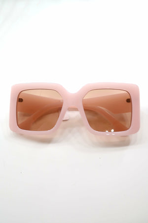 Pink 70s Style Sunglasses