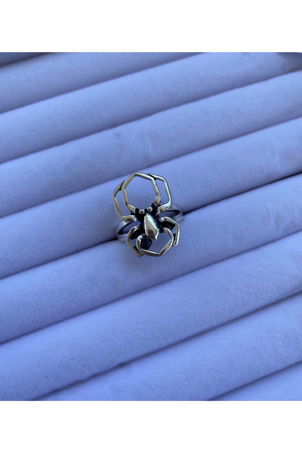 Silver Spider Ring